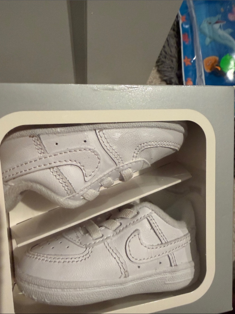 Nike White Baby & Walker Sneakers with Hook-and-Loop Straps
